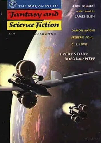 Обложка журнала The Magazine of Fantasy and Science Fiction February 1956 - фото 1