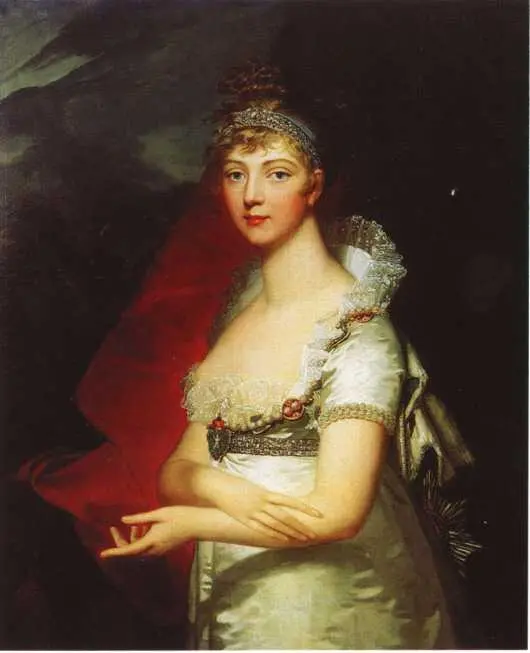 Императрица Елизавета Алексеевна с орденом Андрея Первозванного Художник - фото 5