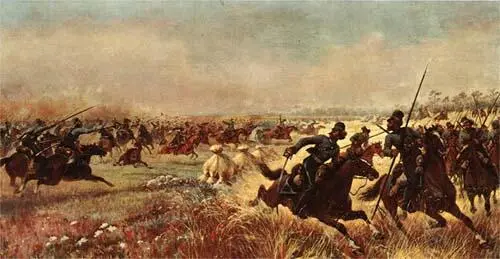 Дело казаков Платова под Миром 9 июля 1812 г Художник В Мазуровский 1912 г - фото 11