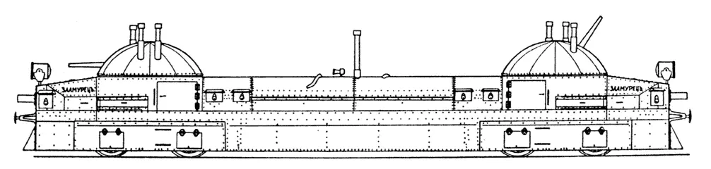 Мотоброневагон Заамурец Концевые пулеметные и наблюдательные камеры - фото 4