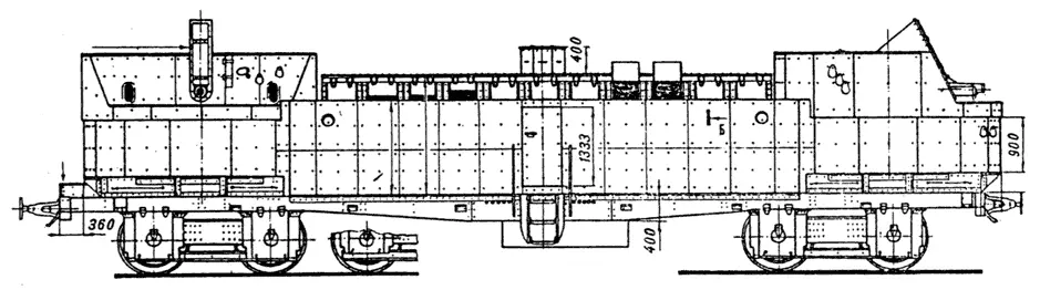 Бронеплощадка ударных бронепоездов постройки Сормовского завода Бронепоезд - фото 18