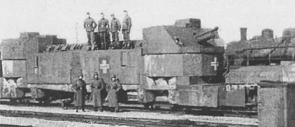 Германский бронепоезд Panzer Zug 10B бывший польский 51 Летом 43го года - фото 89