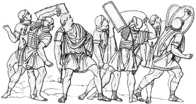 Вольно приказал Веспасиан Макрон и Катон стоявшие в шаге от письменного - фото 8
