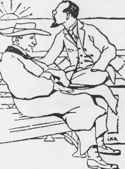 Профессор ИАИльин и князь СЕ Трубецкой М А ОсоргинИталия 1923 г - фото 7