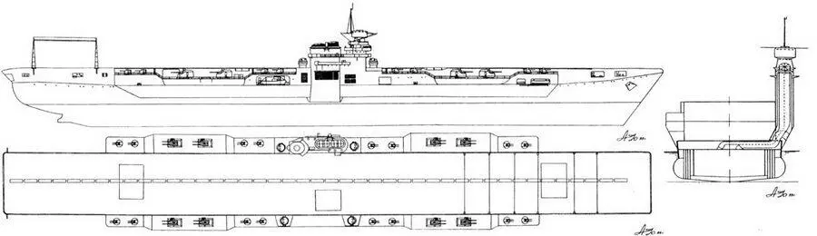 Проект советского авианосца 69АВ Всетаки с авианосцами Германии и Италии - фото 38