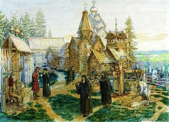 Аполлинарий Васнецов ТроицеСергиева лавра За знатными боярами и высшим - фото 7