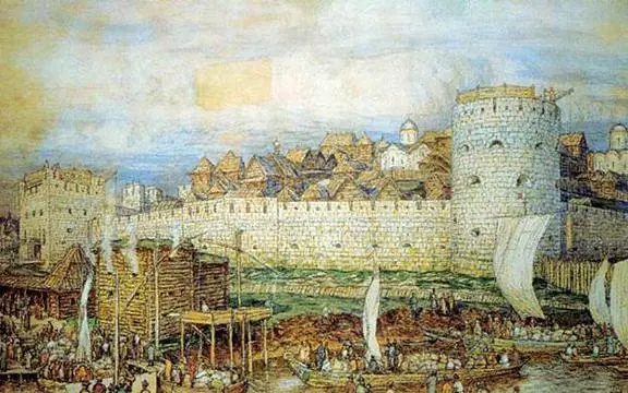 А Васнецов Московский Кремль при Дмитрии Донском Втретьих при Дмитрии Русь - фото 9