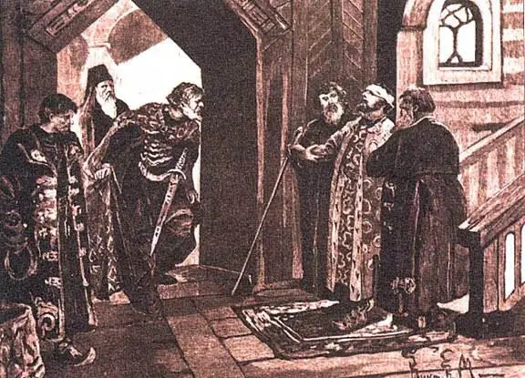 В Муйжель Свидание Дмитрия Шемяки с князем Василием II Тёмным Во время - фото 18