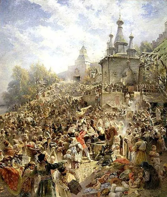 К Маковский Воззвание Минина на площади Нижнего Новгорода Таково было начало - фото 70