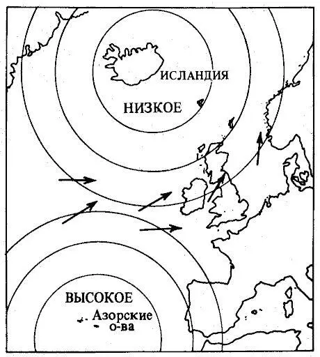 Рис 59 Схематическое изображение типичных барических систем определяющих - фото 63