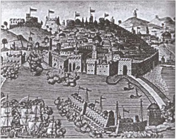 Обстрел Алжира французским флотом в 1682 году Художник XVII в Голландский - фото 6