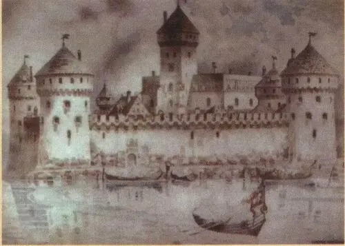Трокский замок на озере Гальва Картина Ю Камараускаса Трокский замок на - фото 81