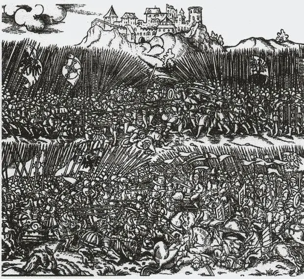 Грюнвальдская битва Миниатюра из хроники М Вельского Мартин Вельский в - фото 91