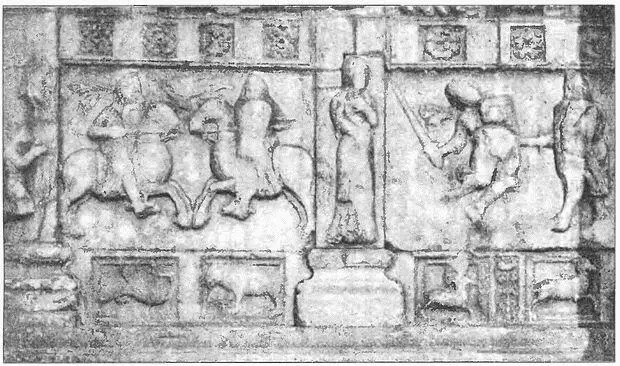Рис 29 Бой Теодориха с Одоакром и гибель Одоакра рельефы на левой стороне - фото 34