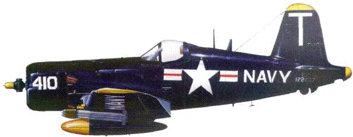 F4U5 из VF14 авианосец Франклин Рузвельт лето 1953 г AU1 из VMA212 - фото 246