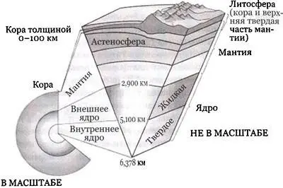 Рис 296 Внутреннее строение Земли Мантия 402890 км делится на верхнюю - фото 233