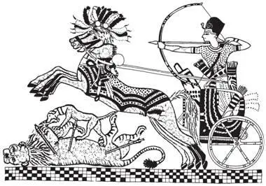 Рис 49 Фрагмент рисунка на деревянном сундуке обнаруженном в гробнице - фото 49