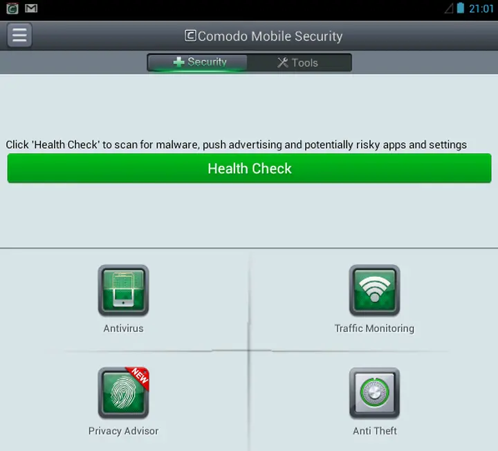 Comodo Mobile Security основные модули Среди дополнительных утилит - фото 97