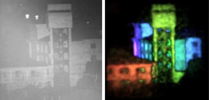 Использование безлинзовой камеры в качестве лидара Слева обычная фотография - фото 81