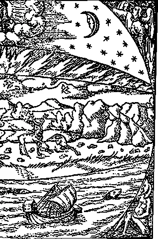 Только что созданная Земля из Космографии Себастьяна Мюнстера 1550 г В - фото 14