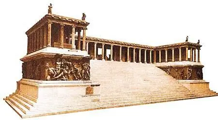 Реконструкция мраморного Пергамского алтаря Впечатление которое производит - фото 55