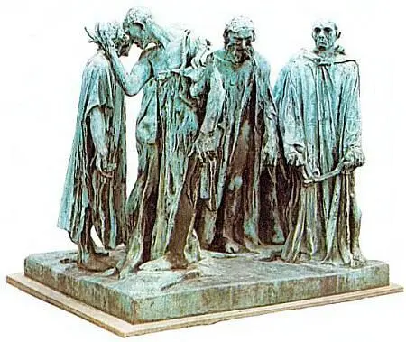 О Роден Граждане Кале бронза 18841888 Скульптурная группа установленная - фото 85
