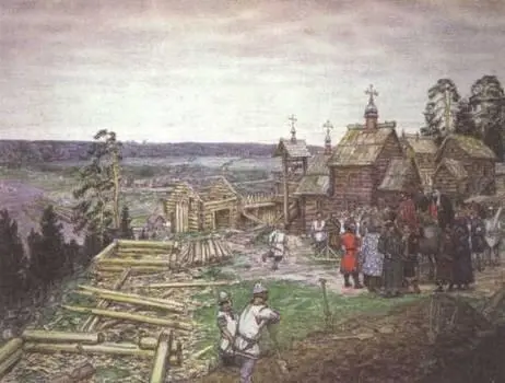 АП Васнецов Основание Москвы 1917 год Фото репродукции В М Васнецов - фото 150