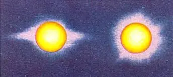Солнечная корона в минимуме активности Солнца слева и в максимуме справа - фото 64