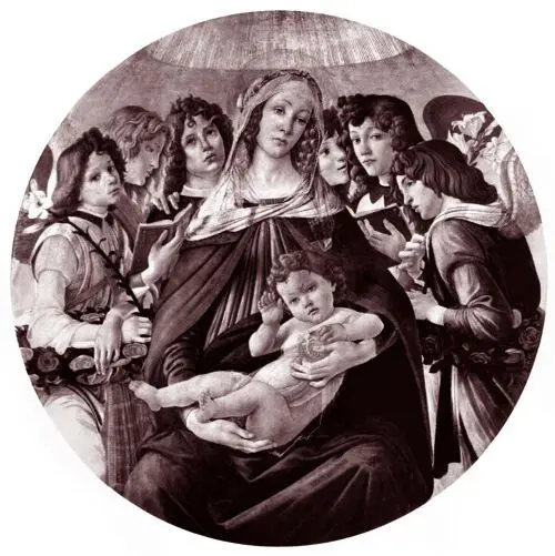 Мадонна делла Мелаграна Мария с младенцем Христом и шестью ангелами Художник - фото 28