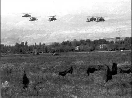 Боевые вертолеты МакдоннеллДуглас АН64А Апач и транспортные UH60А Блэк - фото 83