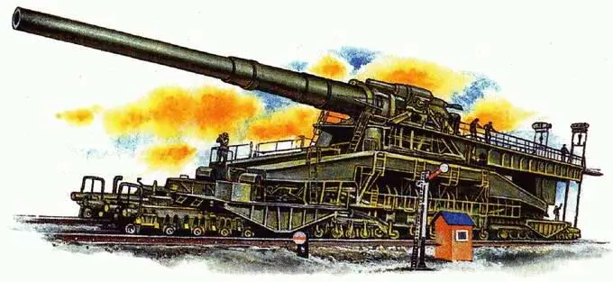 Самая тяжелая немецкая железнодорожная пушка калибра 807 мм разрабатывалась на - фото 42
