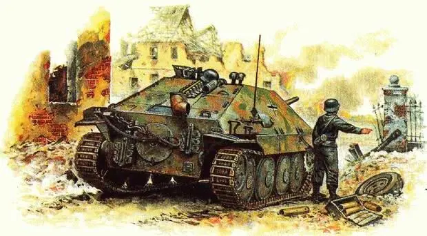 Лучшая немецкая противотанковая самоходная установка Хетцер Охотник была - фото 47