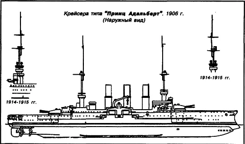 Внешний вид новых кораблей отличался трехтрубным силуэтом и характерным - фото 39