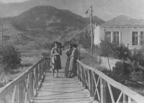 Ирина Эренбург Маргарита Алигер и Нина Каминская на фоне Святой горы - фото 47