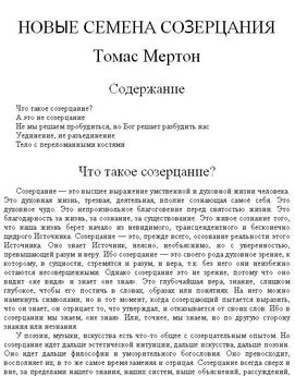 Томас Мертон - Новые семена созерцания