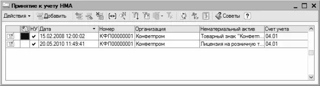 Рис 84Документы на постановку объектов НМА на учет Если до настоящего - фото 201