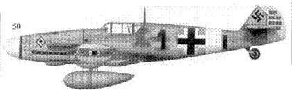 50 Bf109G4Z Trop черная 1 командира 8JG53 оберлейтенанта Франца - фото 163