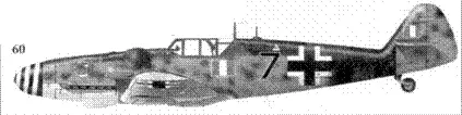 60 Bf109G6 черная 7 командира эскадрильи 4а II Gruppo Caccia ANR - фото 180