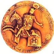 Печать испанского короля Альфонса X с объединенным гербом Кастилии крепость и - фото 44