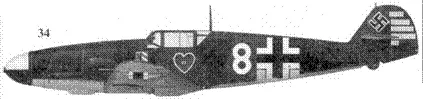 34 Bf 109F белая 8 лейтенанта Вальтера Новотны 1JG54 Рельбицы лето - фото 117