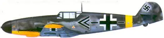 Bf 109F4 майора Готфрида Нордмана Шаталовка лето 1942 г Bf 109G6 - фото 168