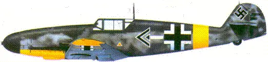 Bf 109F гауптмана Йозефа Фёзё Старый Быхов июль 1941 г Bf 109G2 - фото 171
