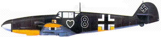 Bf 109F фельдфебеля Отто Кителя Красногвардейск май 1942 г Bf 109Е - фото 190
