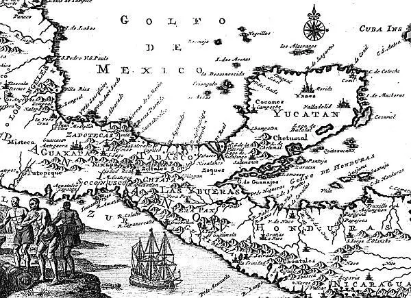 Голландская карта Юкатана и Гондурасского залива XVII в В конце 50 х годов - фото 50