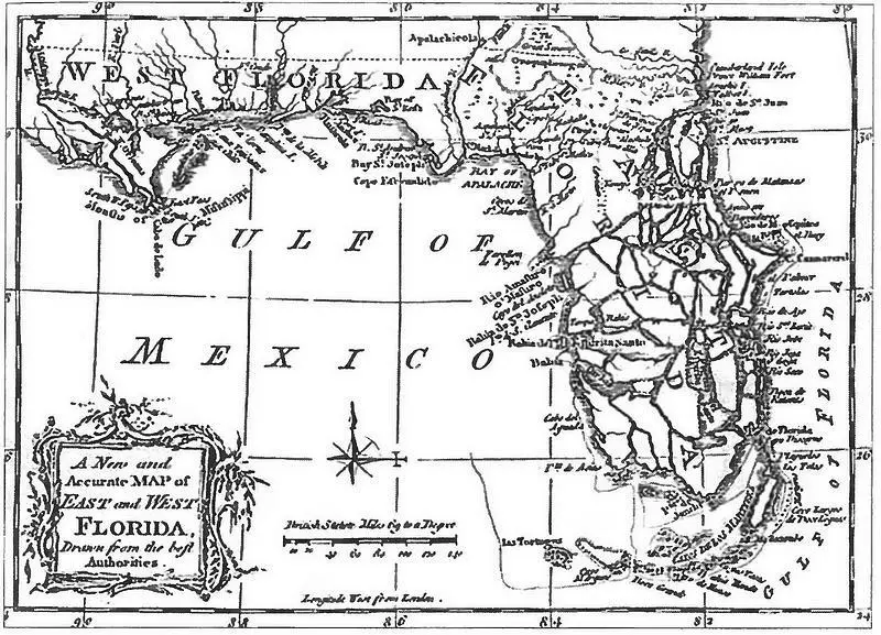 Карта Флориды 1765 г Вид Столовой бухты Неизвестный художник - фото 22