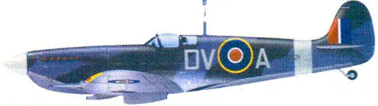 Mk IX флайтлейтенанта Тони Гэзи август 1943 г F Mk VII скуадронлидера - фото 109