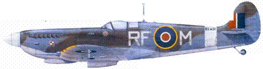 Mk IXC скуадронлидера Яна Фалковского июнь 1943 г HF Mk IX - фото 114