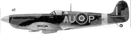 45 Спитфайр Mk IX BS152AUP командира 421й эскадрильи скуадронлидера - фото 149