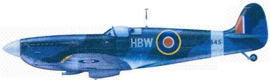 LF Mk VIII уингкоммендера Гарольда БирдУилсона январь 1944 г Mk XIVE - фото 95