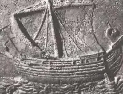 Изображение финикийского корабля на рельефе из города Сидон Но самым главным - фото 5